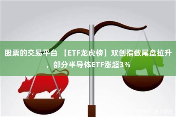 股票的交易平台 【ETF龙虎榜】双创指数尾盘拉升，部分半导体ETF涨超3%