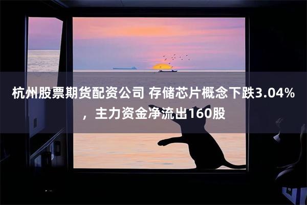 杭州股票期货配资公司 存储芯片概念下跌3.04%，主力资金净流出160股